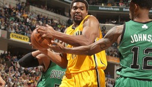 Andrew Bynum debütierte für Indiana - und war gleich bester Rebounder seines Teams