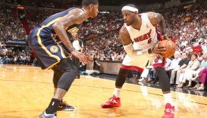 LeBron James (l.) und Paul George waren die besten Spieler ihrer Mannschaften