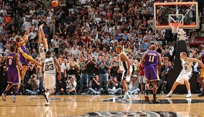 Derek Fisher trifft den unglaublichen Buzzerbeater gegen die Spurs