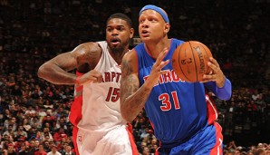 Charlie Villanueva (r.) spielte fünf Jahre für die Pistons