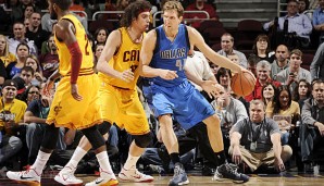 Dirk Nowitzki kam beim Sieg gegen die Cavaliers auf 16 Punkte und 9 Rebounds