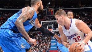 Blake Griffin (r.) lieferte gegen die Mavericks eine grandiose Leistung ab