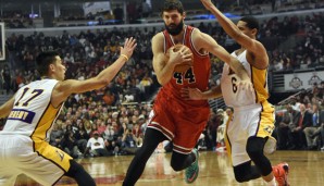 Nikola Mirotic (M.) wechselte im Sommer von Real Madrid zu den Chicago Bulls