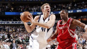 Dirk Nowitzki und die Mavs mussten 2005 vor allem das Rätsel Tracy McGrady lösen