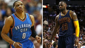 Russell Westbrook und LeBron James sind zum zweiten Mal in Folge die Spieler des Monats