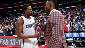 DeAndre Jordan (l.) kann sich in Zukunft wohl einige Tipps bei Dwight Howard abholen