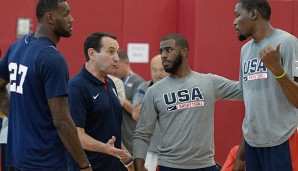 LeBron James, Chris Paul und Kevin Durant haben ihren Platz unter Coach K fast sicher