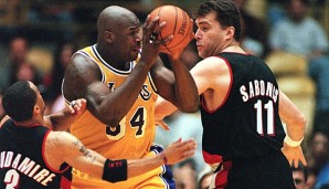 Arvydas Sabonis begegnete Shaquille O'Neal bei jedem Duell auf Augenhöhe