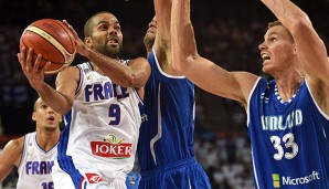 Tony Parker entging mit den Franzosen gegen Finnland nur haarscharf einer Blamage