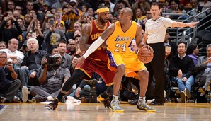 Wohl beide zum Saisonstart dabei: LeBron James (l.) und Kobe Bryant