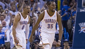 Russell Westbrook und Kevin Durant sind endlich wieder auf dem Feld vereint