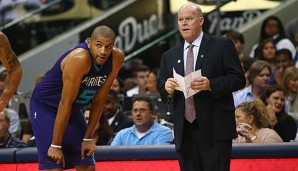 Steve Clifford (r.) führte die Charlotte Hornets in seiner ersten Saison in die Playoffs