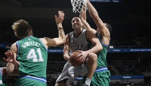 Manu Ginobili (M.) und die Spurs hatten wenig Probleme mit Dallas