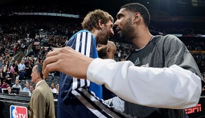 Dirk Nowitzki und Tim Duncan haben unzählige Schlachten geschlagen