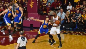 LeBron James hatte einmal mehr mit starker Defense der Warriors zu kämpfen