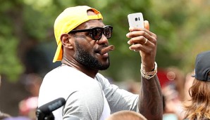 LeBron James konnte seine Championship-Zigarre erstmals in Cleveland rauchen