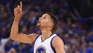 Steph Curry steht derzeit mit den Warriors in den Finals gegen die Cavs