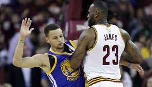 LeBron James und die Cavs gingen in Spiel 3 nicht gerade zimperlich mit Curry und Co. um