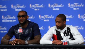 LeBron James (l.) und Dwyane Wade sind seit ihren gemeinsamen Miami-Jahren beste Freunde