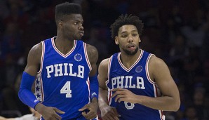 Nerlens Noel und Jahlil Okafor bildeten vergangene Saison den Frontcourt in Philadelphia