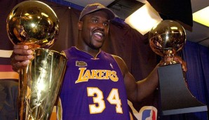 Shaquille O'Neal holte in seiner Karriere insgesamt vier Meisterschaften