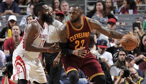 LeBron James und James Harden schrammten beide knapp an einem Triple-Double vorbei