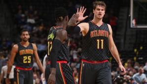 Tiago Splitter (r.) kommt bei den Hawks weiterhin nicht richtig in Tritt