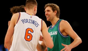 Dirk Nowitzki ist Fan von Kristaps Porzingis - und umgekehrt