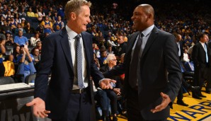 Doc Rivers will mit seinen Clippers den Warriors von Steve Kerr (l.) gefährlich werden