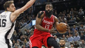 James Harden glänzte gegen die Spurs