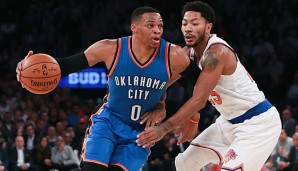 Derrick Rose bot Russell Westbrook stark Paroli, doch OKC siegte in New York