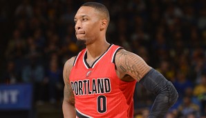 Damian Lillard konnte mit dem Spiel seiner Blazers gegen die Dubs nicht zufrieden sein