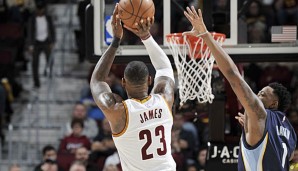 LeBron James war gegen die Grizzlies für 23 Punkte gut