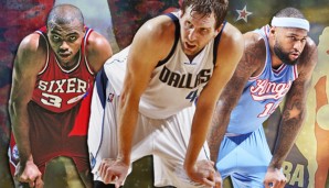 Charles Barkley, Dirk Nowitzki und DeMarcus Cousins