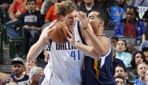 Dirk Nowitzki erzielte 20 Punkte gegen die Utah Jazz