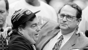 Jerry Krause (l.) gewann mit den Bulls sechs Meisterschaften