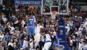 Russell Westbrook erzielte den Gamewinner gegen die Mavericks