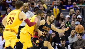 Jose Calderon (r.) vertrat Dennis Schröder als Point Guard der Hawks