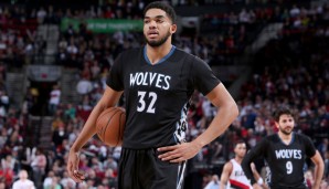 Karl-Anthony-Towns (Minnesota Timberwolves, Center, 50 Punkte): 25,1 Punkte, 12,3 Rebounds