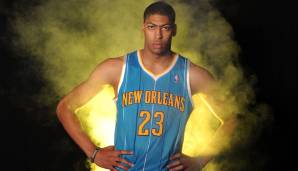 2012: Anthony Davis schaute grimmig drein, dabei zogen ihn die Pelicans an 1.