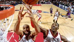 Platz 16: Charles Barkley schloss sich einst den Rockets um Hakeem Olajuwon an, um einen Titel zu gewinnen - was ihm allerdings nicht gelang.