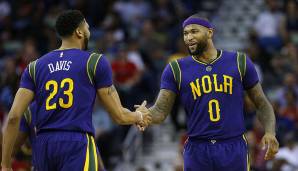 Platz 13: In der jüngeren Vergangenheit hatte die Kombination aus DeMarcus Cousins und Anthony Davis wohl das größte Potenzial. Leider hielt die Verbindung nur ein knappes Jahr, bevor sich Boogie Cousins schwer verletzte.