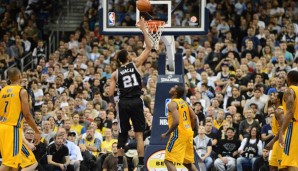 2014 spielten Tim Duncan und die San Antonio Spurs bei ALBA Berlin