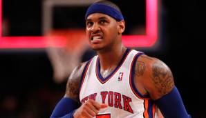 CARMELO ANTHONY: 2011 von den Denver Nuggets zu den New York Knicks getradet.