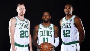 Gordon Hayward, Kyrie Irving und Al Horford