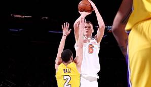 Kristaps Porzingis verbuchte 37 Punkte gegen die Los Angeles Lakers