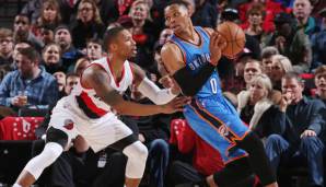 Damian Lillard und Russell Westbrook