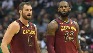 Kevin Love und LeBron James