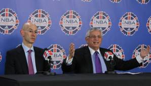 Damals noch der Zuarbeiter von David Stern: Adam Silver