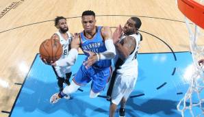 Russell Westbrook legt gegen die Spurs sein nächstes Triple-Double auf